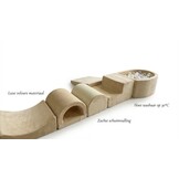 Foam speelset - 7-delig - met ballenbak en 100 ballen - beige