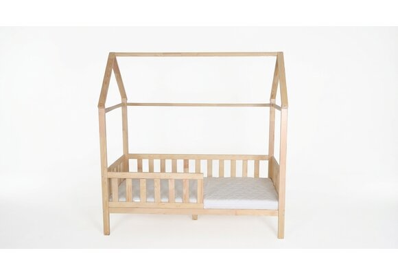 Huisbed 80x160 cm grenen kinderbed met lattenbodem