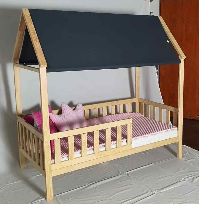 Huisbed 80x160 cm grenen kinderbed met lattenbodem