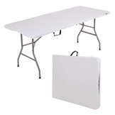 GARDENSELECT Opvouwbare Cateringtafel 180 cm - Compact kofferformaat