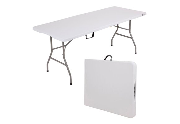 GARDENSELECT Opvouwbare Cateringtafel 180 cm - Compact kofferformaat
