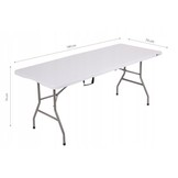 GARDENSELECT Opvouwbare Cateringtafel 180 cm - Compact kofferformaat
