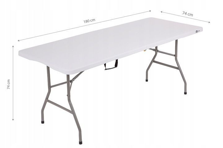 GARDENSELECT Opvouwbare Cateringtafel 180 cm - Compact kofferformaat