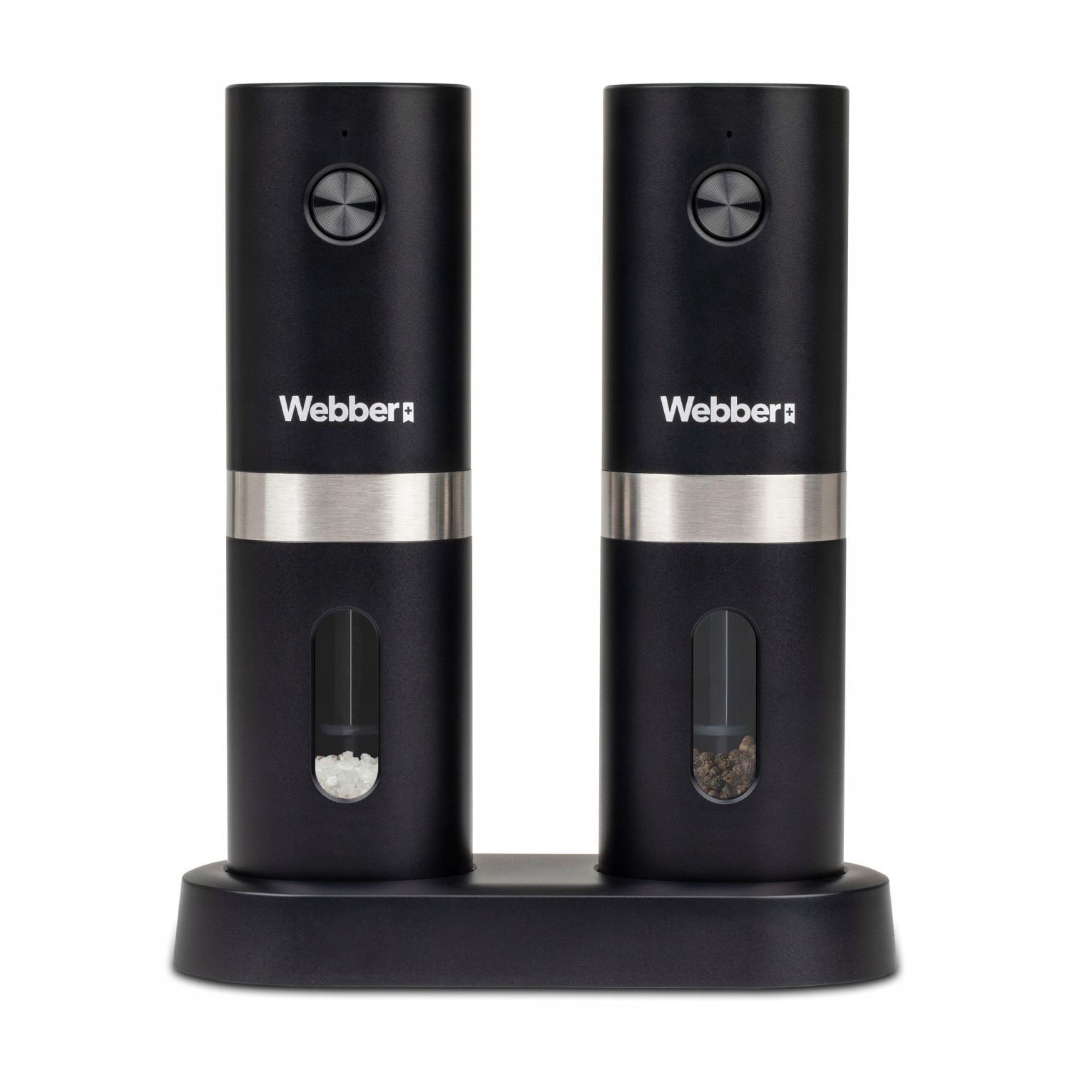 WEBBER Elektrische Peper- en Zoutmolen Set - USB Oplaadbaar & Morsvrij