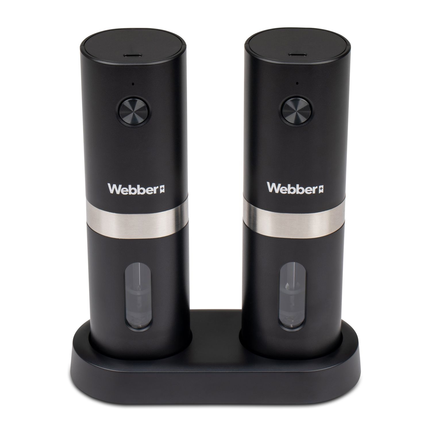 WEBBER Elektrische Peper- en Zoutmolen Set - USB Oplaadbaar & Morsvrij