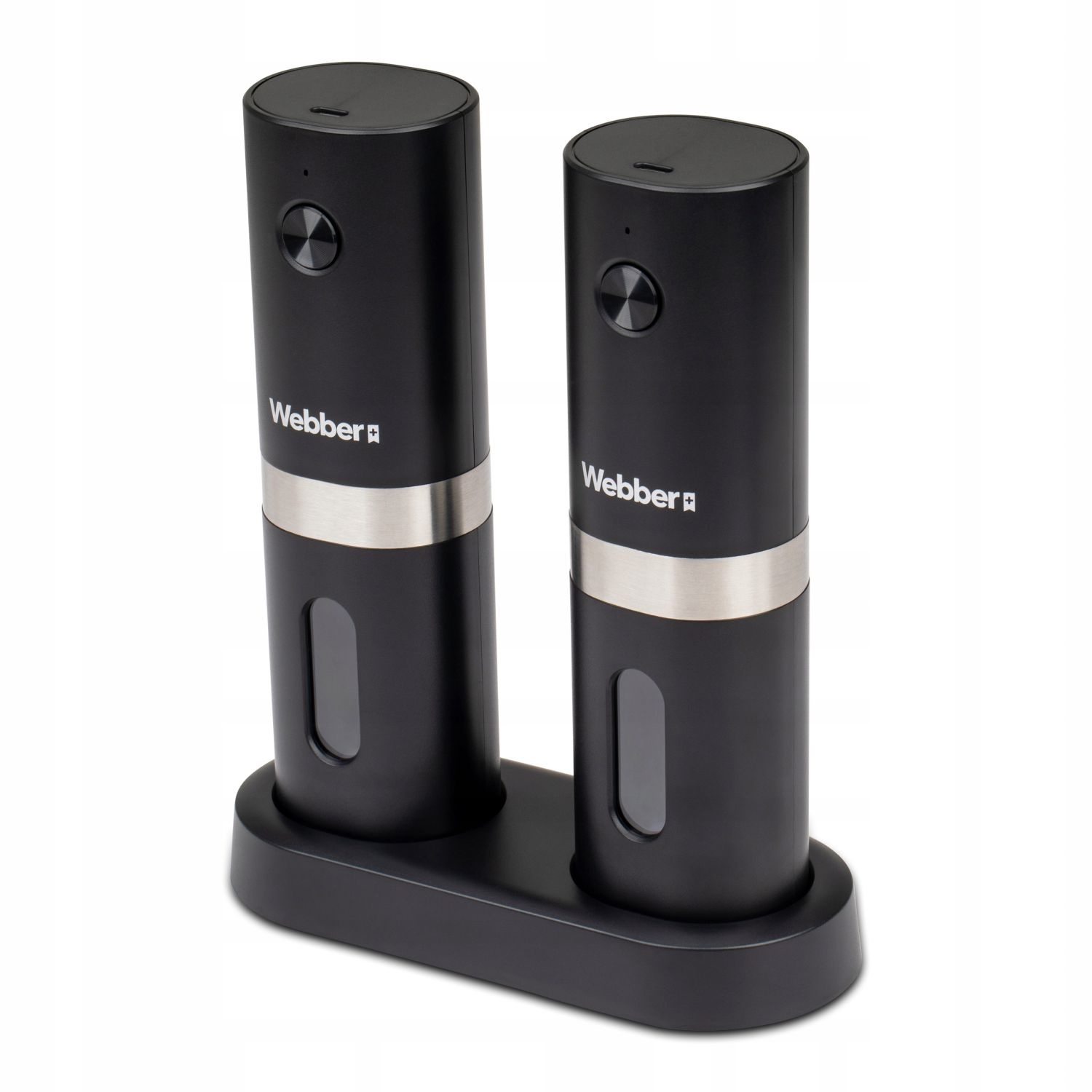 WEBBER Elektrische Peper- en Zoutmolen Set - USB Oplaadbaar & Morsvrij