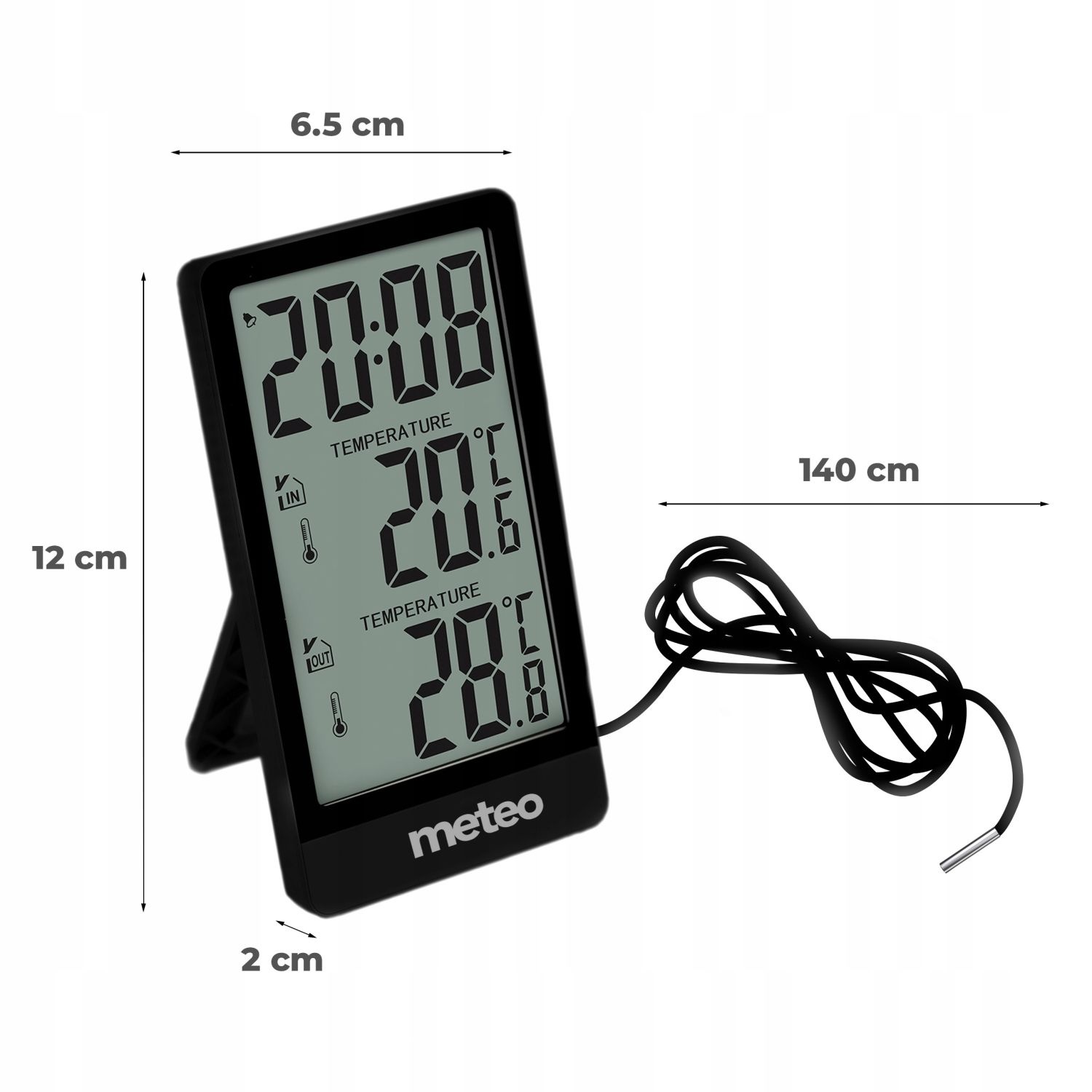 METEO Weerstation SP111C - Draadloze Buitenthermometer met Geheugen