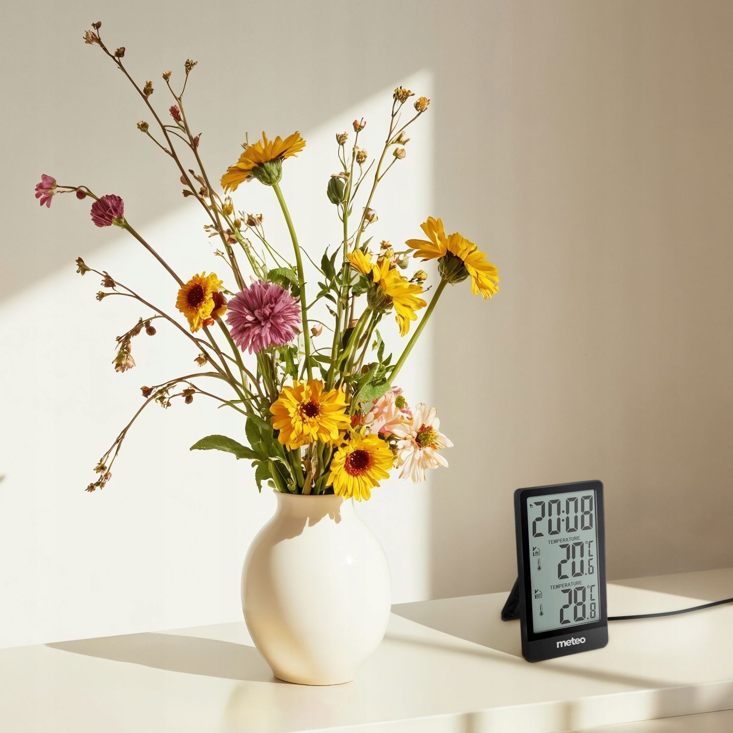 METEO Weerstation SP111C - Draadloze Buitenthermometer met Geheugen