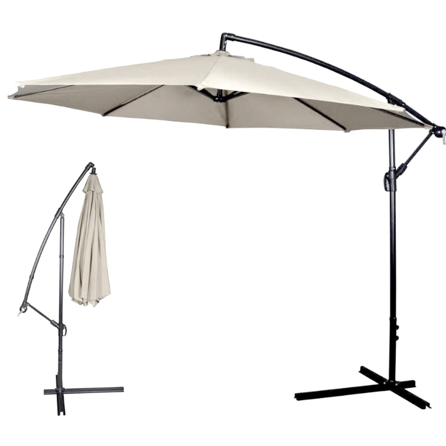 GARDENSELECT Tuinparasol SOLA - Grote 300cm parasol met kantelfunctie