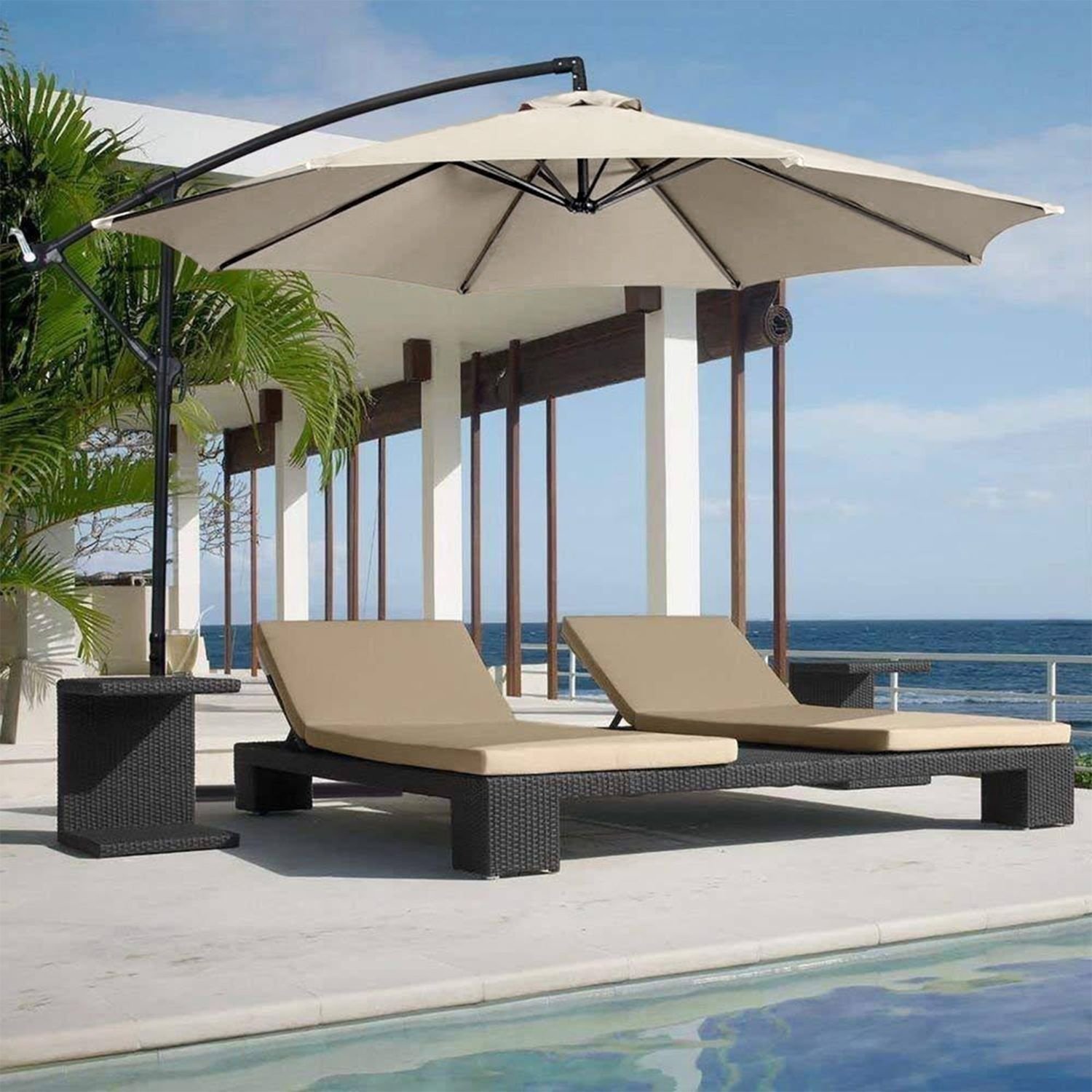 GARDENSELECT Tuinparasol SOLA - Grote 300cm parasol met kantelfunctie