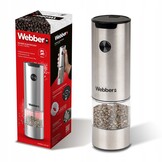 WEBBER Elektrische peper- of zoutmolen - Met antikruimelhouder