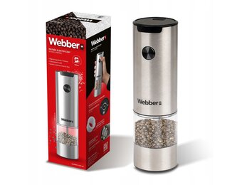 WEBBER Elektrische peper- of zoutmolen - Met antikruimelhouder