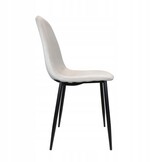 NUFORMA Salerno Eetkamerstoel - Luxe Velours in Trendy Ecru