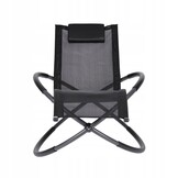 GARDENSELECT Ligstoel LO2B-L Zwart - Ergonomisch met Schommelfunctie