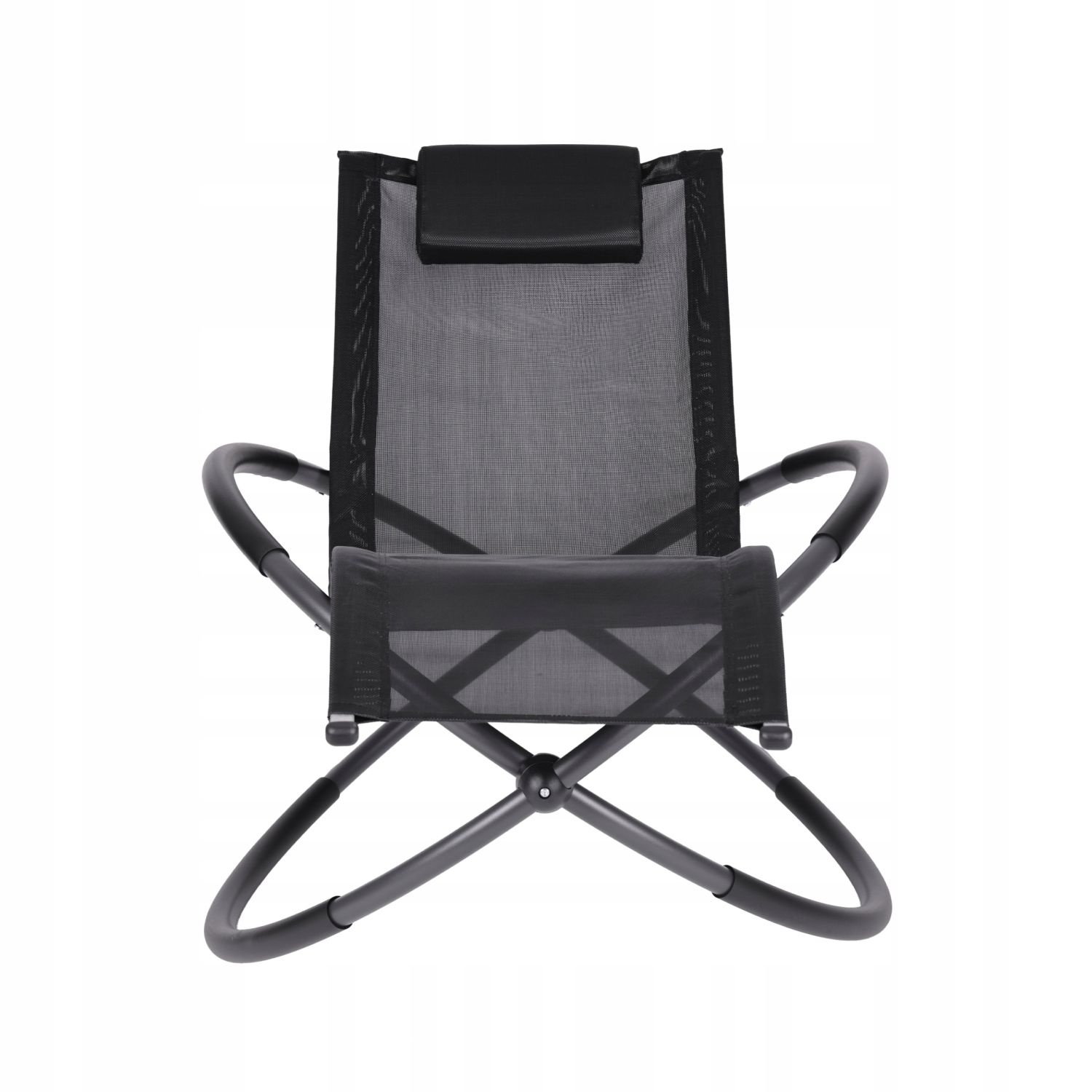 GARDENSELECT Ligstoel LO2B-L Zwart - Ergonomisch met Schommelfunctie