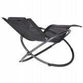 GARDENSELECT Ligstoel LO2B-L Zwart - Ergonomisch met Schommelfunctie