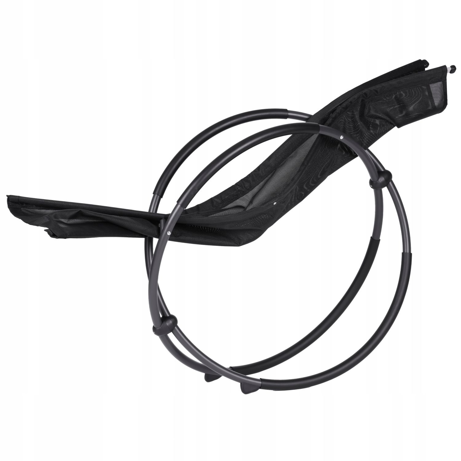 GARDENSELECT Ligstoel LO2B-L Zwart - Ergonomisch met Schommelfunctie