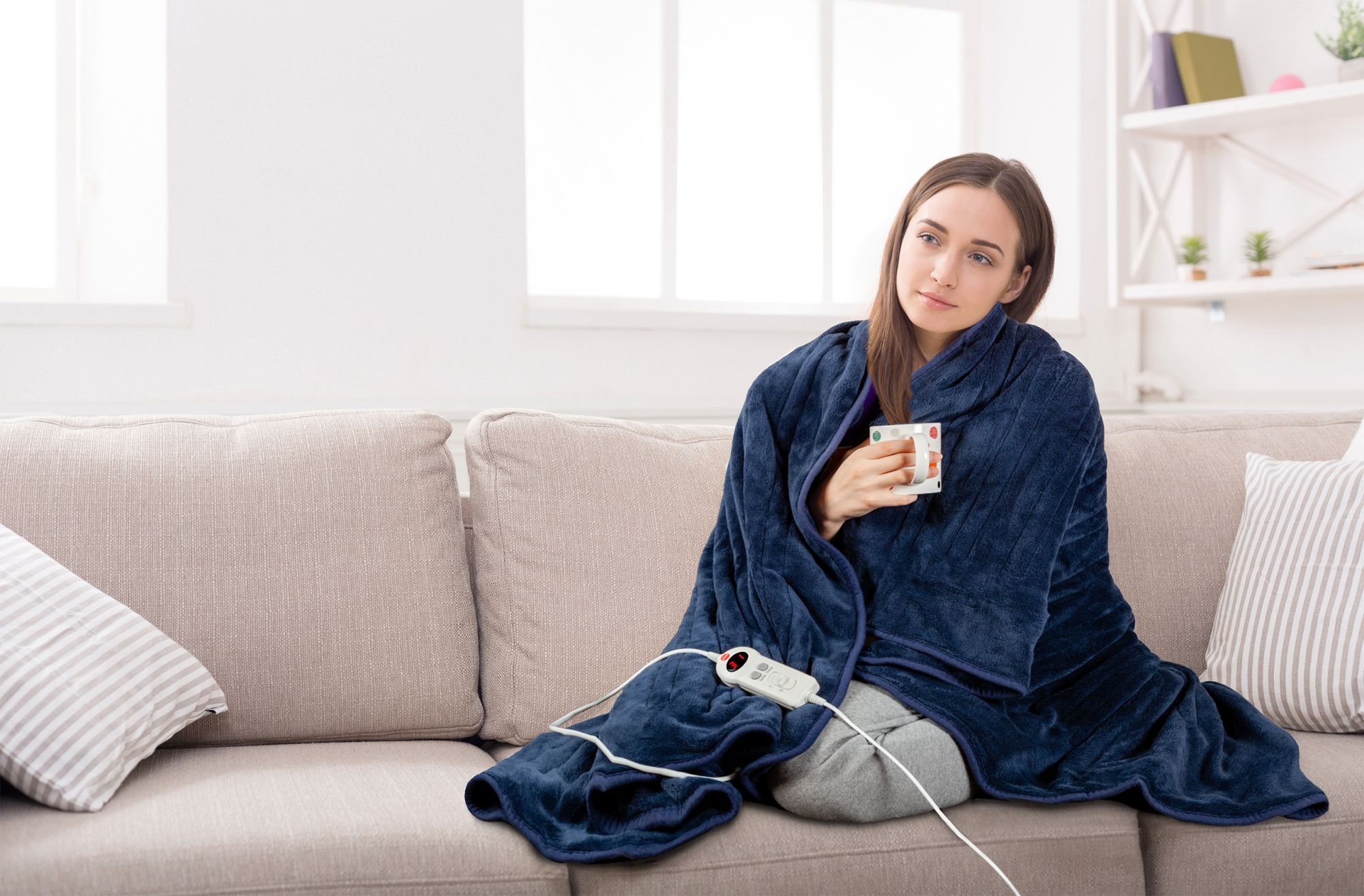 ELDOM KT100 Elektrische deken - 9 warmtestanden en zachte pluche