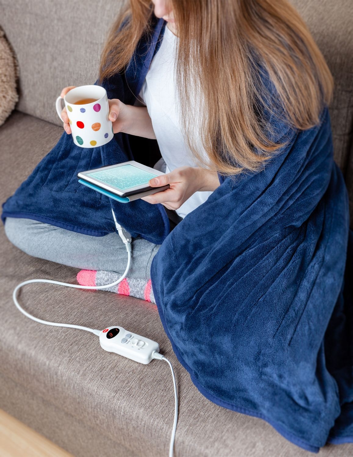 ELDOM KT100 Elektrische deken - 9 warmtestanden en zachte pluche