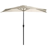 GARDENSELECT Muurparasol 2,7m - Stevige Wandparasol met Zwengel Ecru