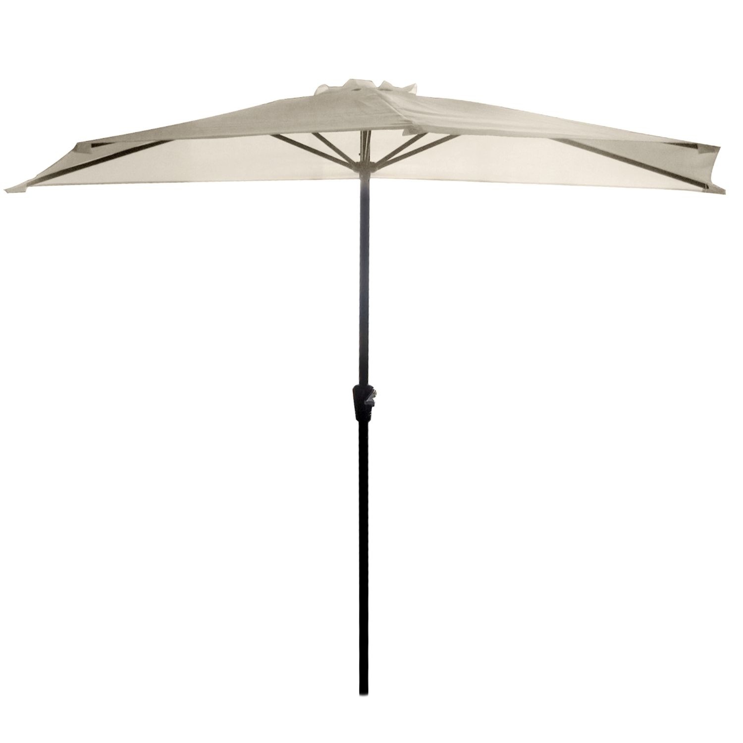 GARDENSELECT Muurparasol 2,7m - Stevige Wandparasol met Zwengel Ecru