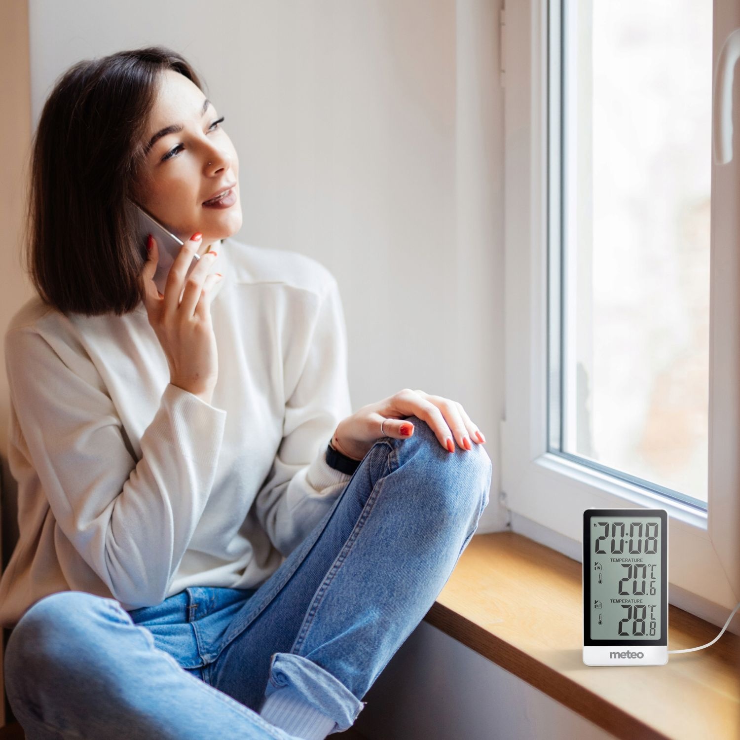 METEO Weerstation SP111B - Nauwkeurige temperatuur binnen en buiten