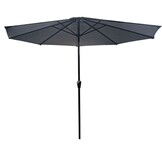 GARDENSELECT Tuinparasol XL Grijs - 3 Meter met Zwengel en Kantelfunctie