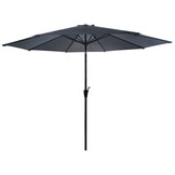 GARDENSELECT Tuinparasol XL Grijs - 3 Meter met Zwengel en Kantelfunctie
