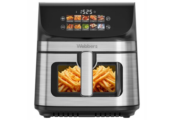 Webber Heteluchtfriteuse AF801 - 8,8L Airfryer met Dubbele Verwarming