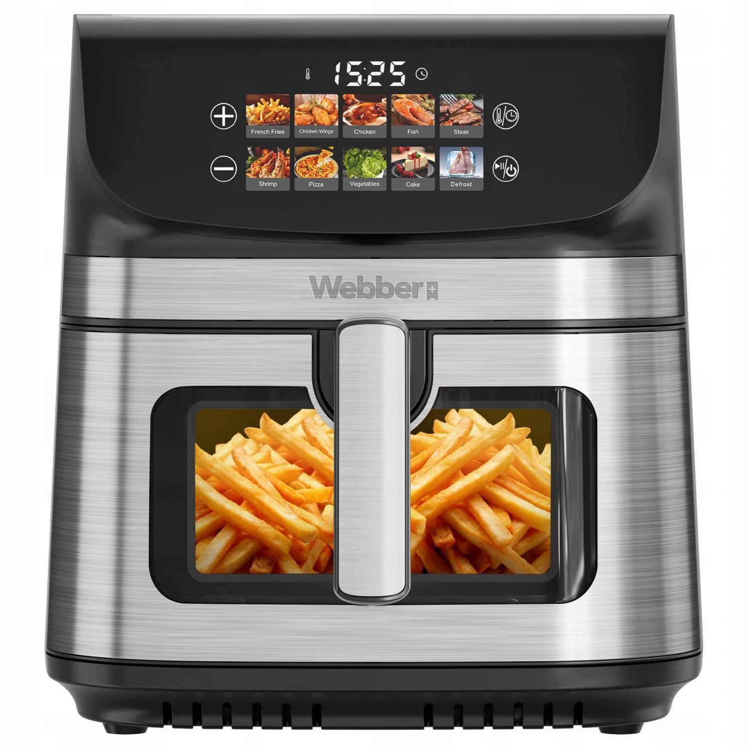 Webber Heteluchtfriteuse AF801 - 8,8L Airfryer met Dubbele Verwarming