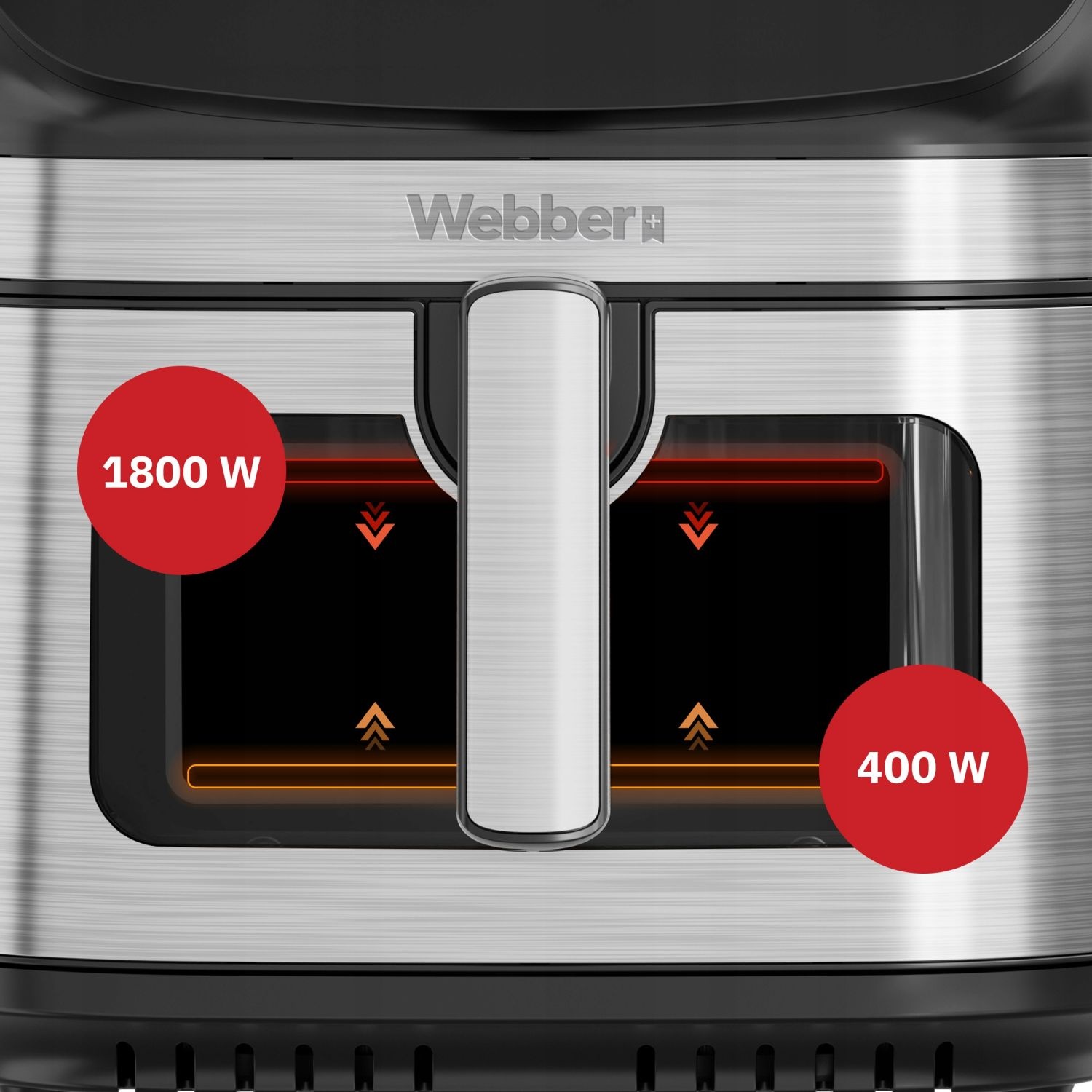 Webber Heteluchtfriteuse AF801 - 8,8L Airfryer met Dubbele Verwarming