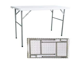 NUFORMA Opvouwbare Cateringtafel 120x60 cm - Weerbestendig en Compact