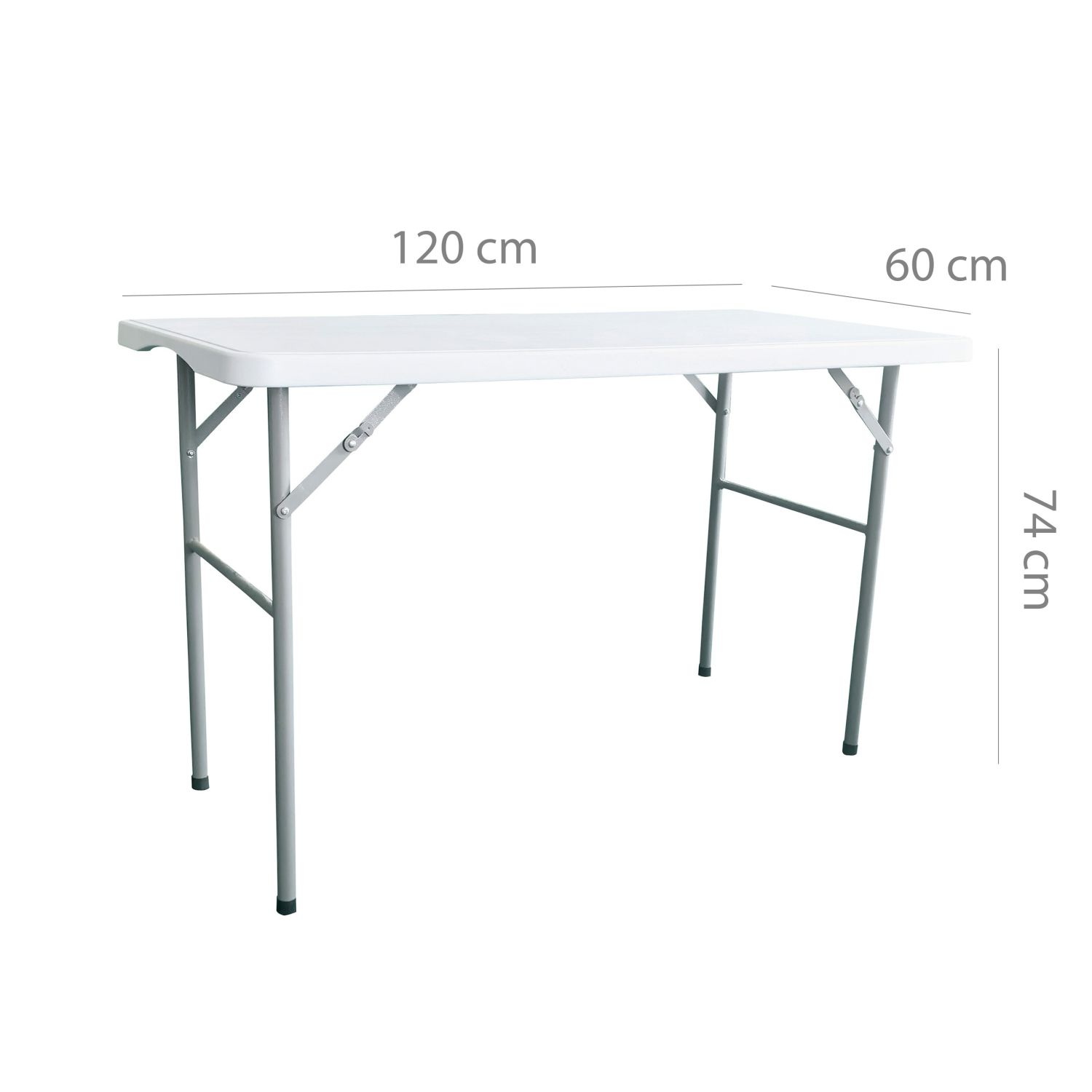 NUFORMA Opvouwbare Cateringtafel 120x60 cm - Weerbestendig en Compact