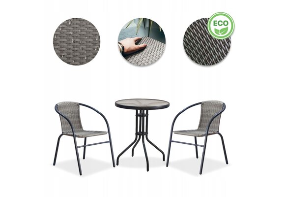 GARDENSELECT CALM Tuinmeubelset - Compacte Set voor Balkon en Terras