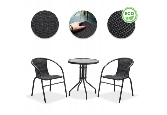 GARDENSELECT Loungeset CALM - Compacte en weerbestendige tuinset