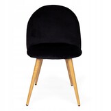 NUFORMA VELVO Gestoffeerde Stoel Zwart - Ergonomisch en Luxe Velours