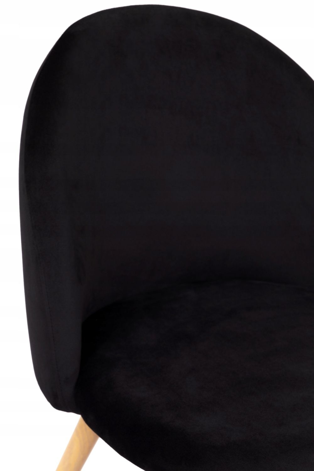 NUFORMA VELVO Gestoffeerde Stoel Zwart - Ergonomisch en Luxe Velours