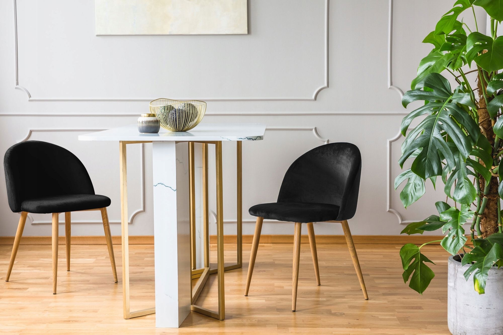 NUFORMA VELVO Gestoffeerde Stoel Zwart - Ergonomisch en Luxe Velours