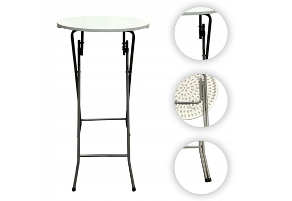 NUFORMA Opklapbare Statafel 60x110cm - Weerbestendig & Compact