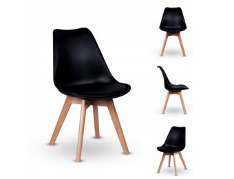 NUFORMA OSLO Eetkamerstoel - Modern Design met Beukenhouten Poten