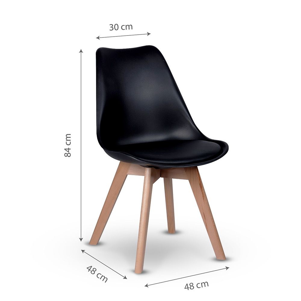 NUFORMA OSLO Eetkamerstoel - Modern Design met Beukenhouten Poten