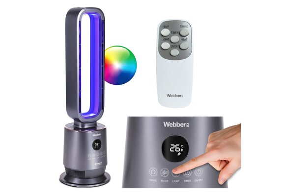 Webber TWB1830 Keramische Kachelventilator - Warm in 2 seconden