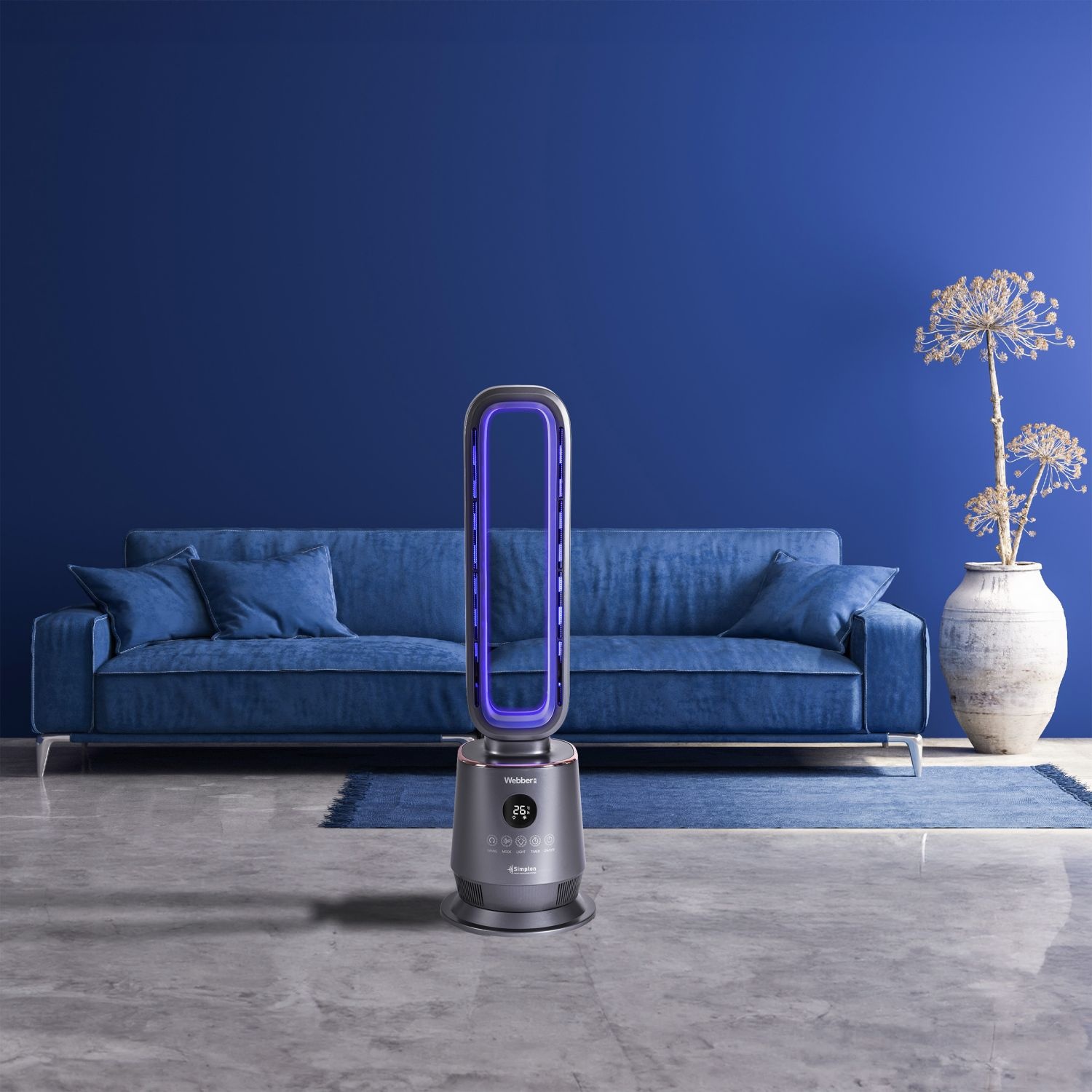 Webber TWB1830 Keramische Kachelventilator - Warm in 2 seconden