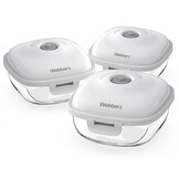 Webber Webber+ Vacuümvershoudbakjes 0,7 L - Set van 3 - Langer Vers