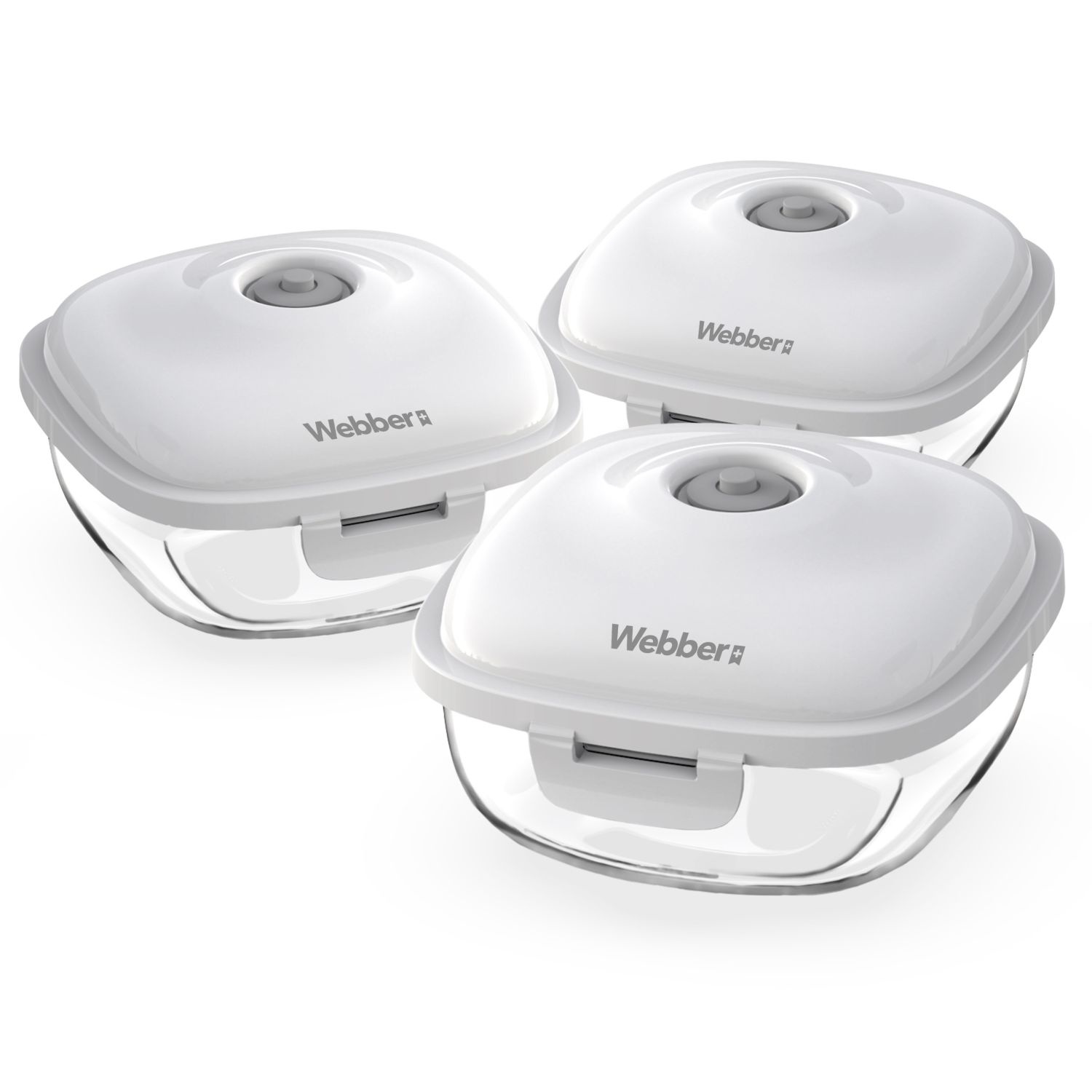 Webber Webber+ Vacuümvershoudbakjes 0,7 L - Set van 3 - Langer Vers