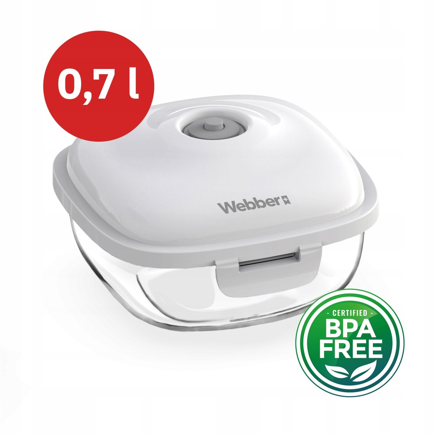 Webber Webber+ Vacuümvershoudbakjes 0,7 L - Set van 3 - Langer Vers