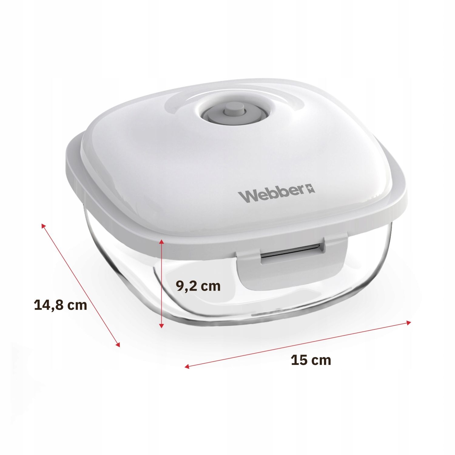 Webber Webber+ Vacuümvershoudbakjes 0,7 L - Set van 3 - Langer Vers