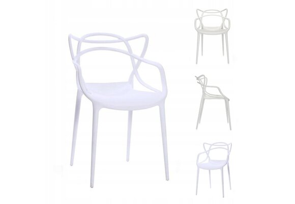 GARDENSELECT Belluno Design Stoel Wit - Modern Italiaans Comfort