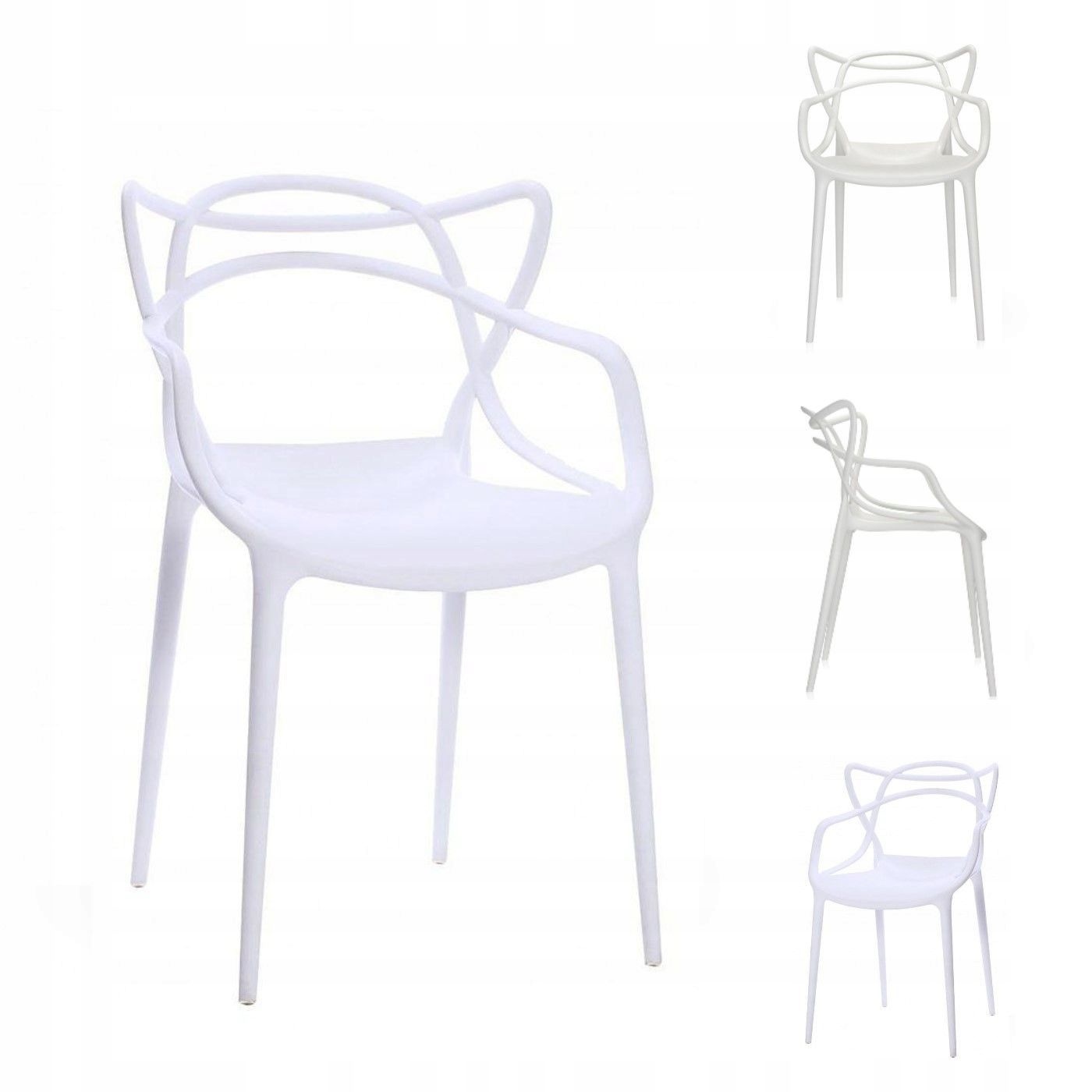 GARDENSELECT Belluno Design Stoel Wit - Modern Italiaans Comfort