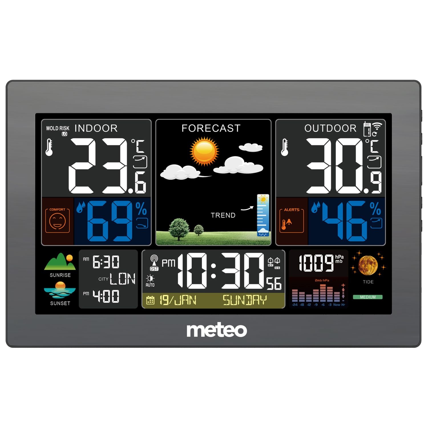 METEO Weerstation SP96 - Met Schimmelindicator en Netvoeding